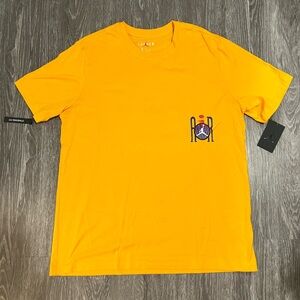 Gold Jordan name t-shirt